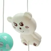 Carusel muzical pentru patut bebelusi, Cu proiectii, Cu melodii si sunete ale naturii, Cu 10 jucarii si ceas de jucarie pe suport, Baby Mix, Mint BYN42785