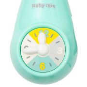 Carusel muzical pentru patut bebelusi, Cu proiectii, Cu melodii si sunete ale naturii, Cu 10 jucarii si ceas de jucarie pe suport, Baby Mix, Mint BYN42785