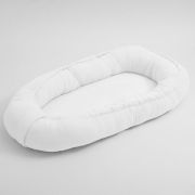Cosulet bebelus pentru dormit, Baby Nest 80 x 50 cm, Din muselina, Din materiale certificate Oeko Tex Standard 100, New Baby, White BYN52099