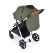 Petite&Mars - Carucior sport, Royal, Include husa pentru scaun, husa pentru picioare, geanta pentru scutece si capotina extensibila, Cu fereastra, Impermeabila, Cu SPF 50, Aluminiu, 0-22 kg, 111 x 57 x 86 cm, Mature Olive BYN466500+566841