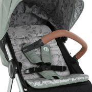 Petite&Mars - Carucior sport, Royal, Include husa pentru scaun, husa pentru picioare, geanta pentru scutece si capotina extensibila, Cu fereastra, Impermeabila, Cu SPF 50, Aluminiu, 0-22 kg, 111 x 57 x 86 cm, Mature Olive BYN466500+566841