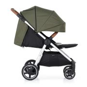 Petite&Mars - Carucior sport, Royal, Include husa pentru scaun, husa pentru picioare, geanta pentru scutece si capotina extensibila, Cu fereastra, Impermeabila, Cu SPF 50, Aluminiu, 0-22 kg, 111 x 57 x 86 cm, Mature Olive BYN466500+566841