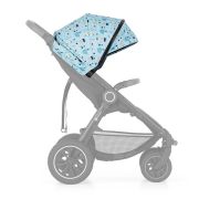 Petite&Mars - Carucior sport, Street+ Air, Include capotina impermeabila Editie limitata, Cu fereastra, husa picioare, cos de bagaje, Cu roti gonflabile, Centura de siguranta in 5 puncte, Pana la 25 kg, 6 luni+, Ocean BYN477500+549860