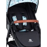 Petite&Mars - Carucior sport, Street+ Air, Include capotina impermeabila Editie limitata, Cu fereastra, husa picioare, cos de bagaje, Cu roti gonflabile, Centura de siguranta in 5 puncte, Pana la 25 kg, 6 luni+, Ocean BYN477500+549860