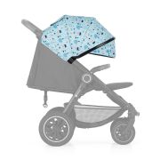 Petite&Mars - Carucior sport, Street+ Air, Include capotina impermeabila Editie limitata, Cu fereastra, husa picioare, cos de bagaje, Cu roti gonflabile, Centura de siguranta in 5 puncte, Pana la 25 kg, 6 luni+, Ocean BYN477500+549860