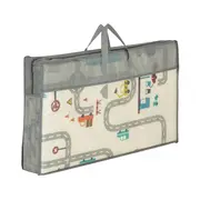 Petite&Mars - Covoras de joaca reversibil, Include geanta pentru transport, Pliabil si impermeabil, Non-toxic, 197 x 147 x 1 cm, Oras, 0 luni+, Multicolor BYN435071