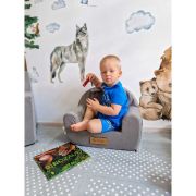 Fotoliul din Spuma pentru Copii Flumi FM3406842 BBJFM3406842_Gri Caprioare