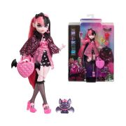 MONSTER HIGH PAPUSA DRACULAURA CU ANIMALUT SI ACCESORII VIVMTHHK51