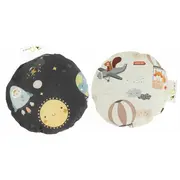 Qmini - Pernuta anticolici umpluta cu samburi de cirese, Cu husa din bumbac, Diametru 14 cm, Milky Way BYNQM_BL61