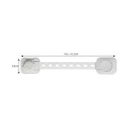 Set 6 sisteme de siguranta multifunctionale reglabile 23.3 cm, cu lacat Iso Trade MY6843 BBJMY6843_Alb