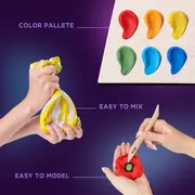 Set creatie Wood &amp; Craft - Flowers, 21*21cm - Freedom KRTOK10012