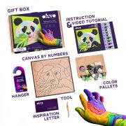 Set pictura cu argila usoara, 29*29 cm - Panda KRTOK20000