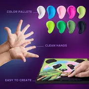 Set pictura cu argila usoara, 29*29 cm - Panda KRTOK20000