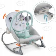 Balansoar multifunctional cu vibratii, panda, 3 jucarii, nukido 705101, mint edeedi705101