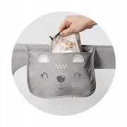 Bariera de protectie pentru pat 180 x 35 x 42 cm nukido 722400 - gri edeedi722400