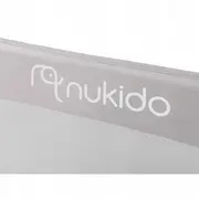 Bariera de protectie pentru pat 180 x 35 x 42 cm nukido 722400 - gri edeedi722400