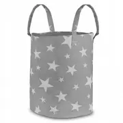 Cos mare pentru depozitarea jucariilor nukido - gri cu stele edeedi740220