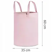 Cos mare pentru depozitarea jucariilor nukido - roz pudra edeedi740222