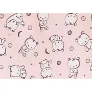 Sac de dormit copii, Baby Bear roz, din bumbac, 140 cm, 1.5 tog KDEA14015BBR