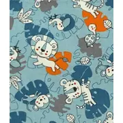 Sac de dormit copii, Tiger Jungle, din bumbac, 110 cm, 1.5 tog KDEA11015TIGJ