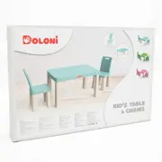 Set masa copii si scaune MyKids 04680/7 Turqoise     00086723