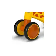 Lionelo - Bicicleta fara pedale, Sammy, Cu 4 roti, Din spuma EVA, Stabila, Manere moi, antiderapante, 12- 36 luni, Greutate maxima suportata 25 kg, Certificata EN 71-1:2014, EN 71-2:2011, EN 71-3:2019, Galben BYNLOE-SAMMY_YELLOW_HONEY