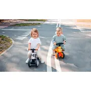 Lionelo - Bicicleta fara pedale, Sammy, Cu 4 roti, Din spuma EVA, Stabila, Manere moi, antiderapante, 12- 36 luni, Greutate maxima suportata 25 kg, Certificata EN 71-1:2014, EN 71-2:2011, EN 71-3:2019, Galben BYNLOE-SAMMY_YELLOW_HONEY