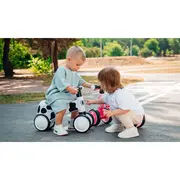 Lionelo - Bicicleta fara pedale, Sammy, Cu 4 roti, Din spuma EVA, Stabila, Manere moi, antiderapante, 12- 36 luni, Greutate maxima suportata 25 kg, Certificata EN 71-1:2014, EN 71-2:2011, EN 71-3:2019, Galben BYNLOE-SAMMY_YELLOW_HONEY