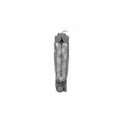 Lionelo - Patut pliant cu doua nivele Flower , Cu arcada, Geanta transport, Masuta de infasat, Bara cu jucarii, Fereastra laterala, 120x60 cm, Conform cu standardele europeane de securitate EN 716 si EN12221, Gri BYNLO-FLOWER_GREY_STONE