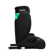 Lionelo - Scaun auto, Hugo i-Size, Universal, Orientare in directia sensului de mers, Reglabil, Conform standardului de securitate R129, 100-150 cm, 4-12 ani, Negru BYNLO-HUGO_I-SIZE_BLACK_CARBON