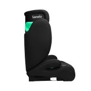Lionelo - Scaun auto, Hugo i-Size, Universal, Orientare in directia sensului de mers, Reglabil, Conform standardului de securitate R129, 100-150 cm, 4-12 ani, Negru BYNLO-HUGO_I-SIZE_BLACK_CARBON