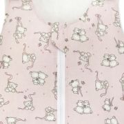 Sac de dormit copii, Loving Bear Pink, din bumbac, 140 cm, 1.5 tog KDEA14015LBP