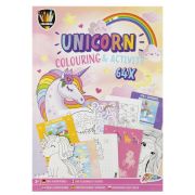 Carte de colorat cu activitati - unicorn