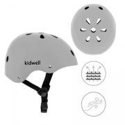 Casca de protectie pentru copii kidwell orix ii, marimea m 52-56 cm - grey mat edeedikaskori07a2
