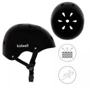 Casca de protectie pentru copii kidwell orix ii, marimea s 48-52 cm - black edeedikaskori05a1