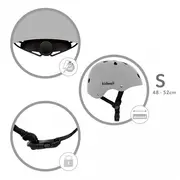 Casca de protectie pentru copii kidwell orix ii, marimea s 48-52 cm - grey edeedikaskori04a1