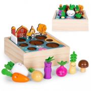 Jucarie interactiva de lemn sub forma de ferma ecotoys me513 edeedime513