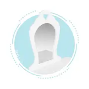 Masuta de toaleta pentru copii 43 x 65 x 110 cm ecotoys fh-kf200011 - alb edeedifh-kf200011-white