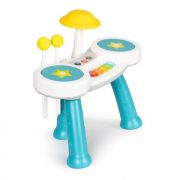 Masuta muzicala cu pian si tobe pentru copii huanger he0525 edeedihe0525