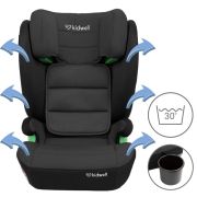 Scaun auto cu isofix 15-36 kg kidwell weston - grey black edeedifosawes04a0