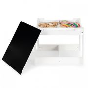 Set de masa cu doua scaune pentru copii ecotoys fh-kr200010 edeedifh-kf200010-white