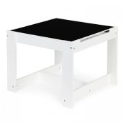 Set de masa cu doua scaune pentru copii ecotoys fh-kr200010 edeedifh-kf200010-white