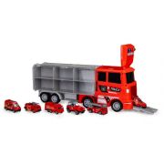 Set de remorcare de 6 masinute ecotoys hc484968 - pompieri edeedihc484968