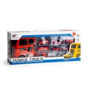 Set de remorcare de 6 masinute ecotoys hc484968 - pompieri edeedihc484968