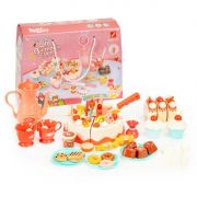 Set tort aniversar cu accesorii, 82 de elemente, ecotoys hc417716 edeedihc417716