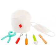 Trusa medicala cu 7 elemente din lemn ecotoys little dentist - ph10d002 edeediph10d002