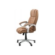 Scaun directorial off 023, piele ecologica, baza polipropilena, rotativ, mecanism balans, 100 kg drm988