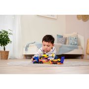 Set dickie toys rescue transporter 40 cm cu camion, masina, elicopter si accesorii hubs203717005