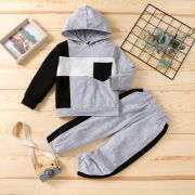 Trening gri cu negru pentru baietei MB639-2-R1
