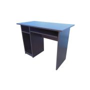 Birou pentru calculator cu spatiu de depozitare, polita pentru tastatura, pal melaminat, 100x52x76 cm, wenge drm10003